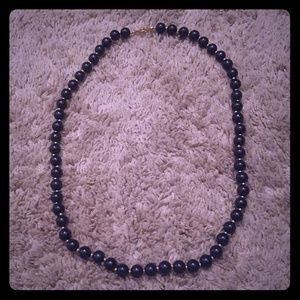 Navy Blue Necklace
